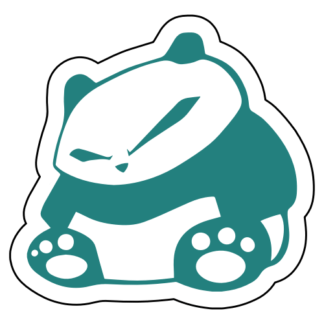 JDM Panda Sticker (Turquoise)